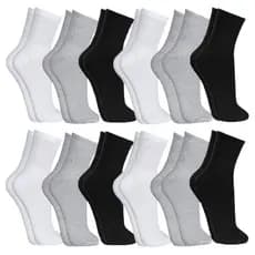 Kit 6 Pares Meias Cano Alto Longo Algodão Atoalhada Grossa Masculina Feminina Unissex Confortável