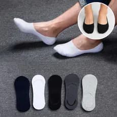 Meia Invisível Sapatilha Soquete com Silicone – Pacote com 3, 6, 12 ou 24 Pares