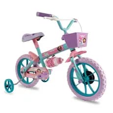 Bicicleta Infantil Com Rodinha Menina Aro 12  A Casa Mágica da Gabby Tiffany Verden Bikes