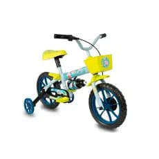 Bicicleta Infantil Com Rodinhas Masculina Aro 12 Peppa George Azul Verden Bikes