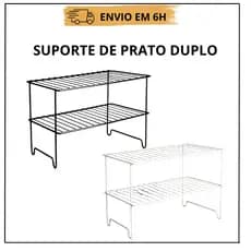 Suporte De Prato Organizador Duplex