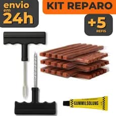 Kit Reparo Pneu Macarrão Para Pneu Sem Camara Bike Carro Moto