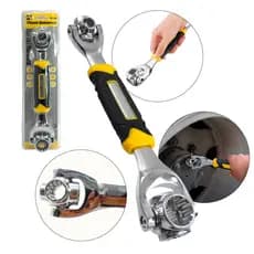 Chave Soquete Universal 48 em 1 - 8-19mm Gira 360° Multifuncional Tigre Profissional
