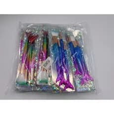 ATACADO meio dz/1 duzia de KIT 4 Pincéis Sereia de Maquiagem Para Sobra Blush Contorno Pó Sombra