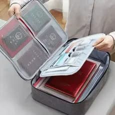 Nova Bolsa Universal Para Armazenamento De Documento Viagem Porta-Cartões Suporte Bolsa De Ferramentas Materiais De Escr
