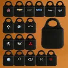 Lixeira FORD Automotiva Porta Lixo Reforçado Universal de Alta Qualidade Rustica ENVIO IMEDIATO