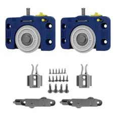 Sistema deslizante JP360 Joelini porta correr sobrepor 60kg amortecimento 1 porta guarda roupa