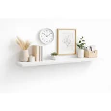 Chapa Branco 110 x 40 MDF 15mm com Bordas Fitadas Placa para Prateleira, Tampo de Mesa e Painel