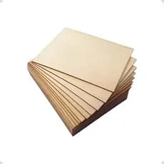 Kit Chapa MDF 40 x 40cm Cru 3mm Para Quadros Decorativos Artesanato Placa De Foto Lousa