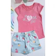 conjunto verão menina/ moda infantil, conjunto infantil, conjunto menina