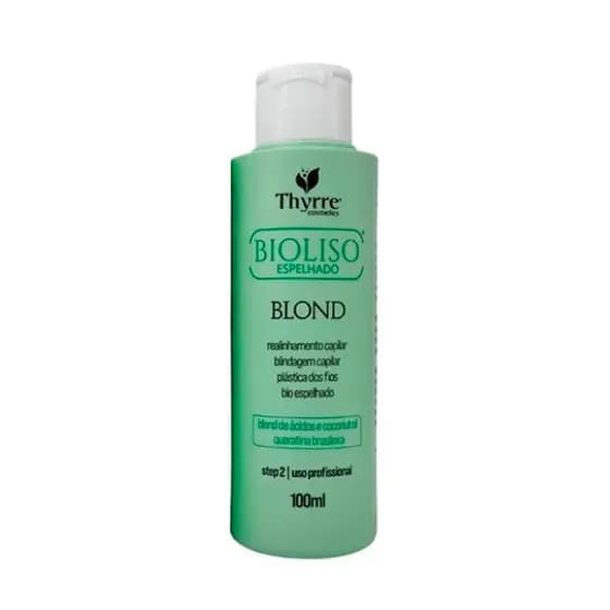Kit Bioliso Blond 100ml Progressiva Semi-Definitiva Sem Formol Thyrre Cosmetics Brilho Espelhado