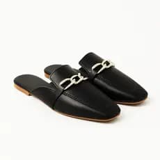 Mule Feminino Delicado Casual Elegante Confortável Rasteiro