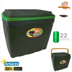 Caixa Térmica PopStar 16 Litros/22 Latas Cooler Antares Com Alça