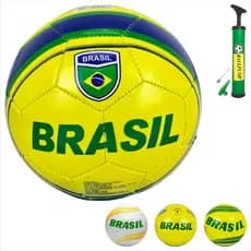 Bola Futebol Tamanho 5 PVC Modelo Brasil