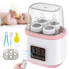 8 em 1 Esterilizador e aquecedor Automático  de 110V Mamadeiras com cronômetro e visor digital
