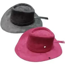 Kit 2 Chapéu Country  Boiadera Sertanejo  Preto E Rosa