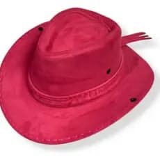 Chapéu Country Ana Castela Vermelho Luxo Boiadera Rodeio Sertanejo Cowgirl