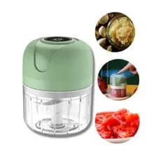 Mini Processador de Alimentos Recarregável USB 250 ml - Silencioso Triturador de Alho Livre de BPA