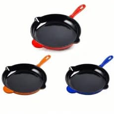 Frigideira De Ferro Fundido 1.5 Litros 27cm Sem Tampa Esmaltação Premium