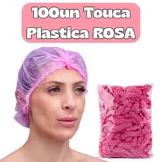 Kit Toucas Plásticas ROSA| Salão, SPA, Estética e Uso Profissional | Manicure Pedicure Banho