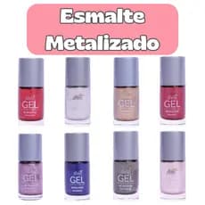 ESMALTE Metalizado Bella Brazil 9ml | Todas as Cores | Brilho Intenso Efeito Gel