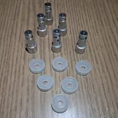 kit com 3 pinos válvula de segurança para panela de pressão elétrica + e anéis de vedação  panela 3,4,5 e 6 litros.
