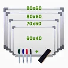 Lousa Escolar Quadro Branco Moldura MDF Aluminizado
