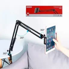 Suporte Para Cama Mesa Braço Articulado iPad Tablet Celular