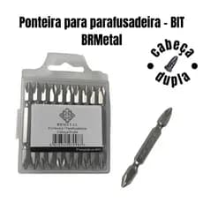 Ponteira para Parafusadeira - BIT - Cabeça DUPLA - BR Metal