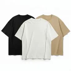 Kit 3 Camisetas Oversized 100% Algodão Suedine Peruana Lisa Streetwear
