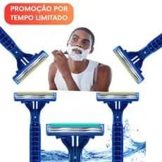 Prestobarba Aparelho de Barbear 2 Lâminas Com Fita Lubrificante Barbeador Descartável Pele Sensivel premium