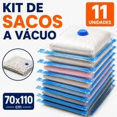 Sacos a Vácuo 70x110 Ideal Para Organizador Guarda Roupa Mala Viagens Edredom Cobertor