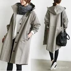 2025 outono inverno novo estilo versão coreana Casual senhoras comprimento médio sobre o joelho blusão jaqueta Loo