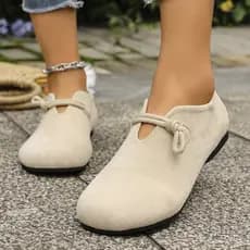 Comércio exterior venda quente Boken sapatos femininos 2025 primavera verão novo estilo moda rendas camurça sapatos de u