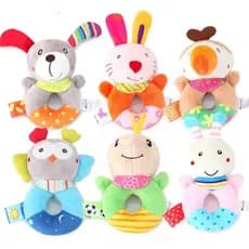 Este brinquedo/chocalho de pelúcia para bebês é fantástico.