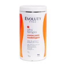 Creme de Pentear Afroterapia Evoluty Free 1Kg Definição de Cachos Anti Frizz Hidratante