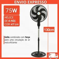 Ventilador Coluna Torre Silencioso Pedestal Industrial Oscilante Bivolt Doméstico Potente Barato