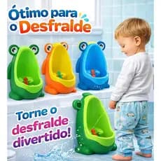 PROMOÇÃO Mictorio Sapinho Infantil Pinico Desfralde Criança Treino Baby Todas Cor Verde