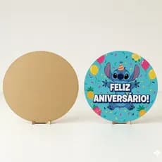 Painel Decorativo  MDF 50cm – Base Redonda para Festa, Pegue e monte, Lojas, Casamento e Eventos