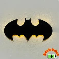 Placa Luminosa Batman LED – Decoração Criativa para Parede Temática para Quarto Infantil e Games
