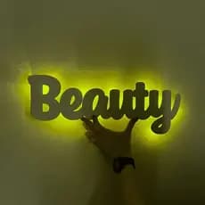 Personalize Sua Luminária de Led com Seu Nome 40cm e Cor
