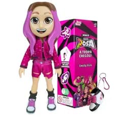 Boneco de Vinil Turma do Rosa Youtube Com Chaveiro 25 cm Articulado