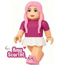 Boneca Roblox Articulado de Vinil Amy Scarlet Algazarra