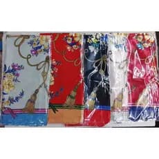 LENÇO DE PESCOÇO UNISSEX 90 x 90  ESTAMPA DE CORDA COM FLORES