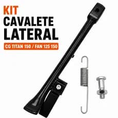 Cavalete Lateral CG Titan 125 Fan 125 Fan 150 Descanso Apoio Completo Mola Parafuso 1990 A 2008
