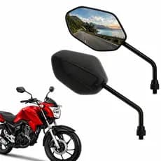 Par Espelho Retrovisor CG Titan Fan Start 125/ 150/ 160 Moto Universal 10mm