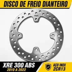 Disco Freio Dianteiro XRE 300 ABS 2010 A 2022 Aço 2CR13