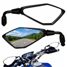 Retrovisor Kawasaki Z400 Haste Curta 90 Graus Titan Fan Xre 300 CB Twister 250 Pop Rosca 10mm Honda