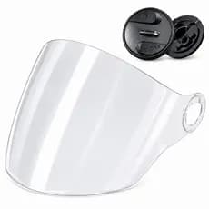 Viseira Cristal/Fumê Compatível com Capacete Pro Tork New Liberty 3 Com ou Sem Botão Reparo