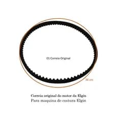 Correia do Motor P/ Máquina Costura Elgin Antiga Zig Zag